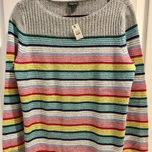 NWT Talbots Multicolor Sweater Large